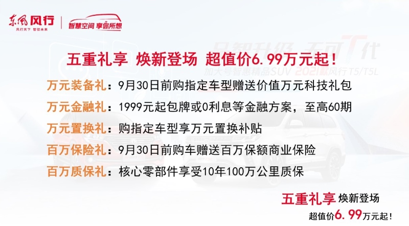 东风风行2021款T家族品智再升级