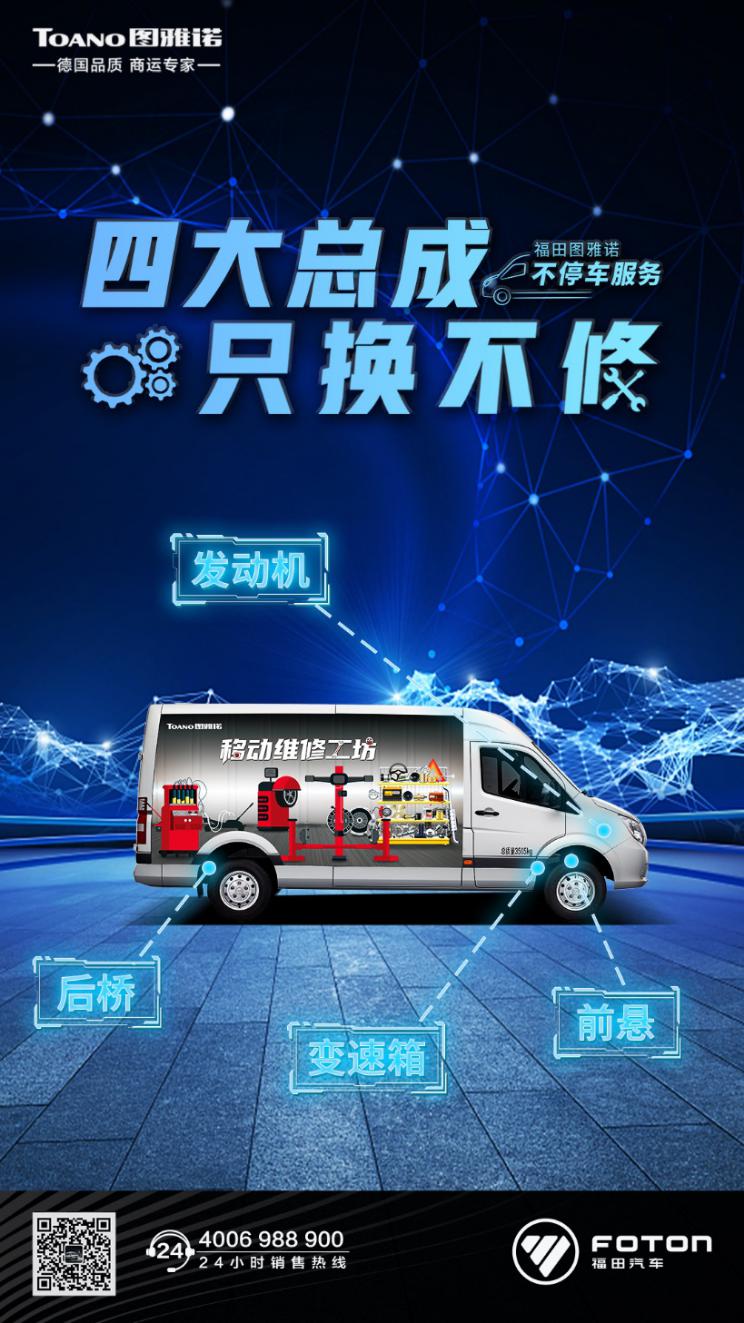 福田图雅诺不停车服务再升级,“四‘0’工程”解锁精准服务