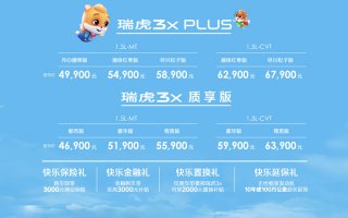 4.99万元起 全系标配ESP 瑞虎3x PLUS正式上市