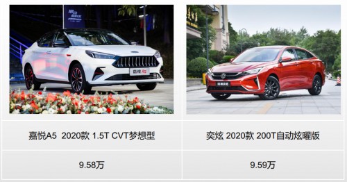 精品家用轿车 嘉悦A5和奕炫该怎么选？