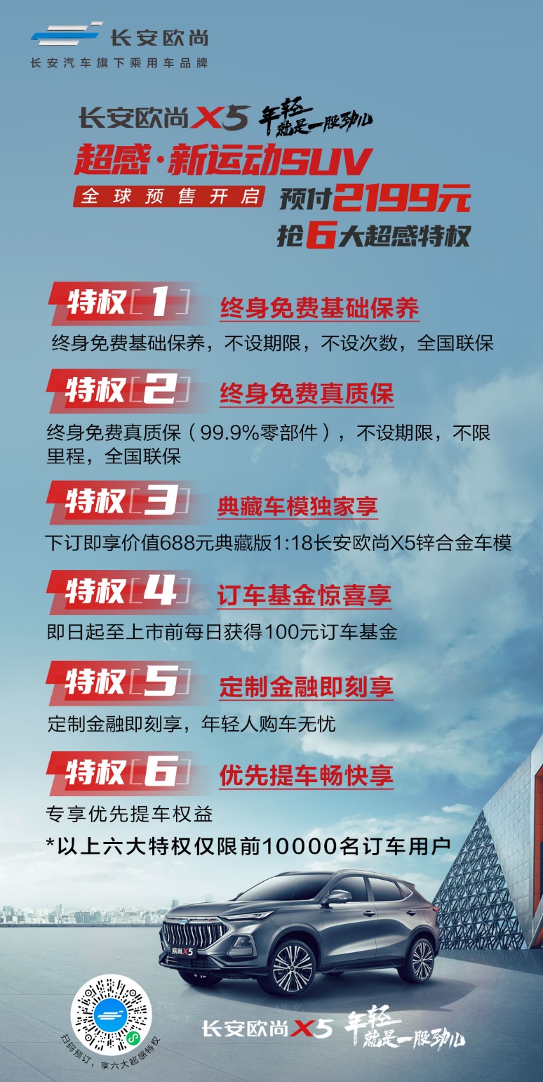 友商已傻眼 预售价6.99万-10.59万的长安欧尚X5究竟有多香?