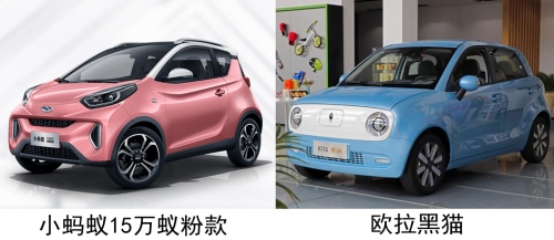 小蚂蚁15万蚁粉款对比欧拉黑猫,颜值更高 性能更强 更适合做生活伴侣