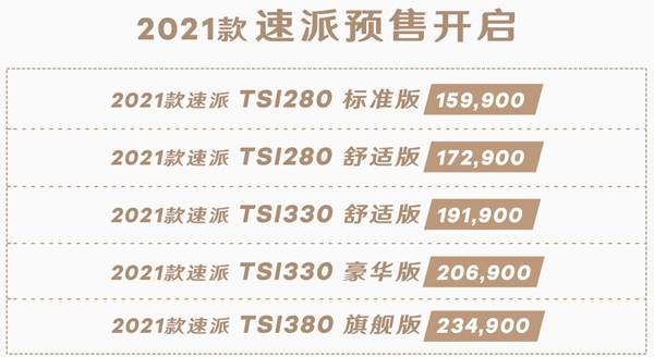 智慧车联系统加码 全新2021款速派预售已开启