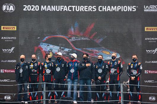 现代车队卫冕WRC2020年度厂商总冠军展示强大技术实力