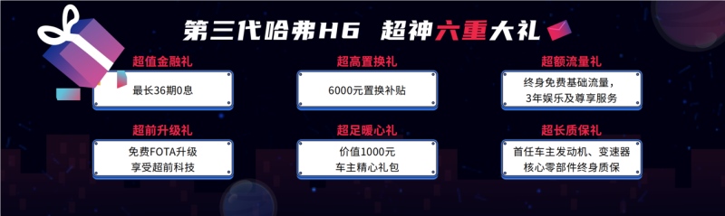 集智所驭 第三代哈弗H6 2.0T车型劲擎上市 售价13.69万-15.49万元
