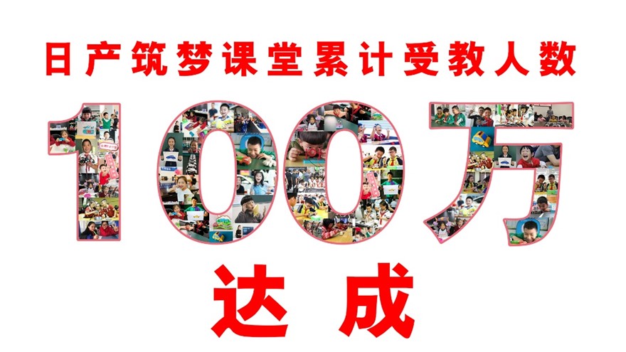 达成百万里程碑 再树公益新标杆 全国累计100万学生踏进日产筑梦课堂