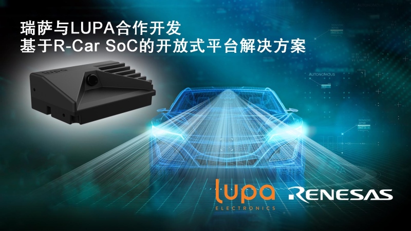 瑞萨电子携手LUPA共同推出开放平台交钥匙解决方案 以加速车载智能摄像头开发