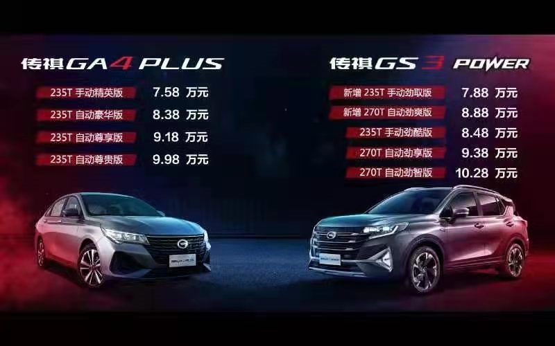 7.58万起解锁超省国民家轿 传祺GA4 PLUS焕新上市