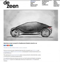 智己汽车×Heatherwick Studio全新概念车型、充电桩草图曝光 将于上海车展全球首发