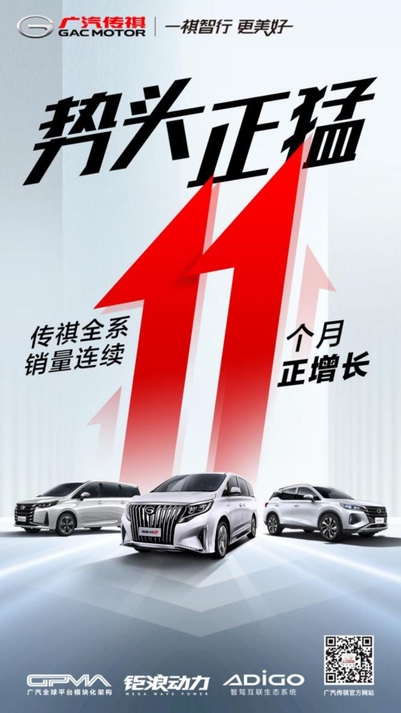 广汽传祺5月销量成绩单出炉，全系销量连续11个月正增长