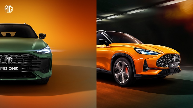 首次采用一体两面双车策略 智潮科技SUV——MG ONE整车图曝光