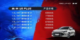 外观出众、配置丰富、六款车型，北京U5 PLUS越级而来
