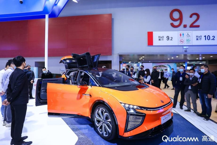 5G智能网联汽车来啦!高合HiPhi X携手高通亮相2021国际数字科技展