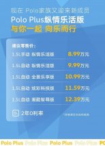 智享安心 向乐而行 Polo Plus纵情乐活版上市
