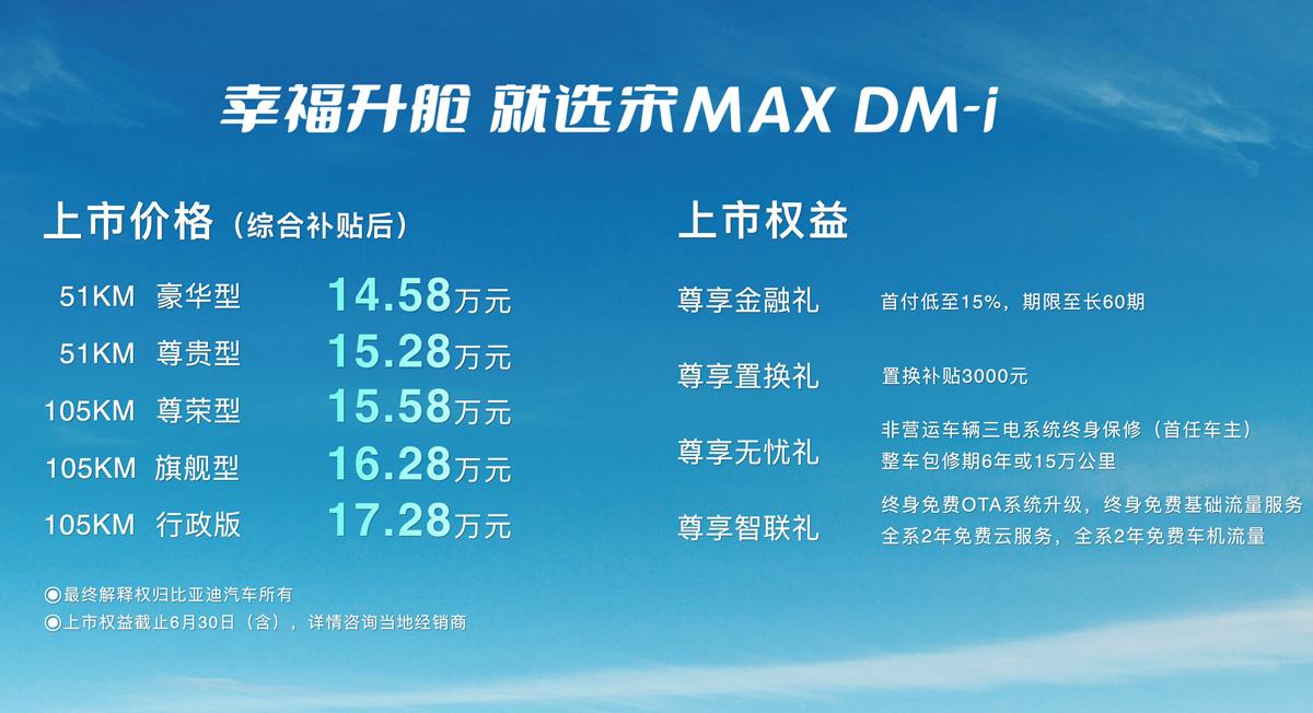 宋MAX DM-i上市 将实力引领家用MPV市场变革!
