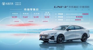 长安UNI-V售价公布 不负众望，还是那台亲民的运动街车