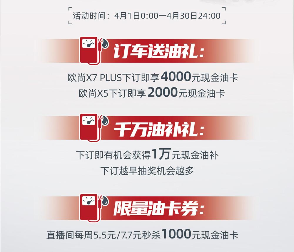 上来就送4000油卡,这家车企的新车福利很合口味!