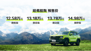 12.58万起，哈弗酷狗预售价格揭晓，共发布四个配置！