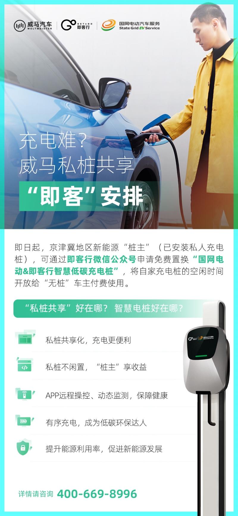 新能源车主再添新福利,威马携手国家电网落地“私桩共享”