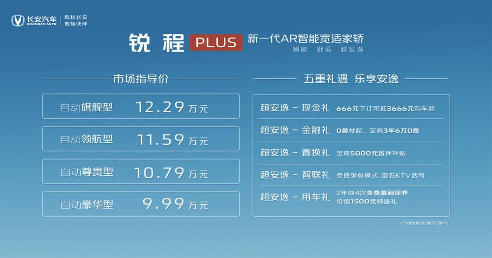 重塑舒适家轿新标准 锐程PLUS正式上市 售价9.99万元起