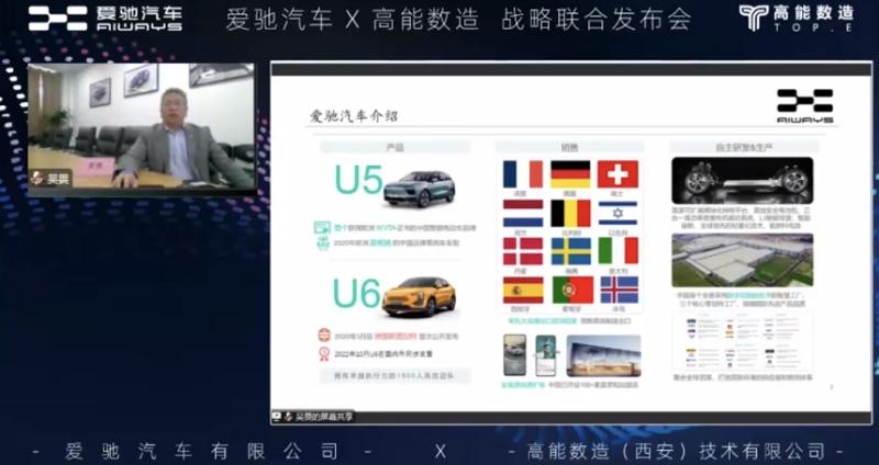 爱驰子爱驰子公司氢驰动力与高能数造在全固态电池等方面达成战略合作公司氢驰动力与高能数造在全固态电池等方面达成战略合作