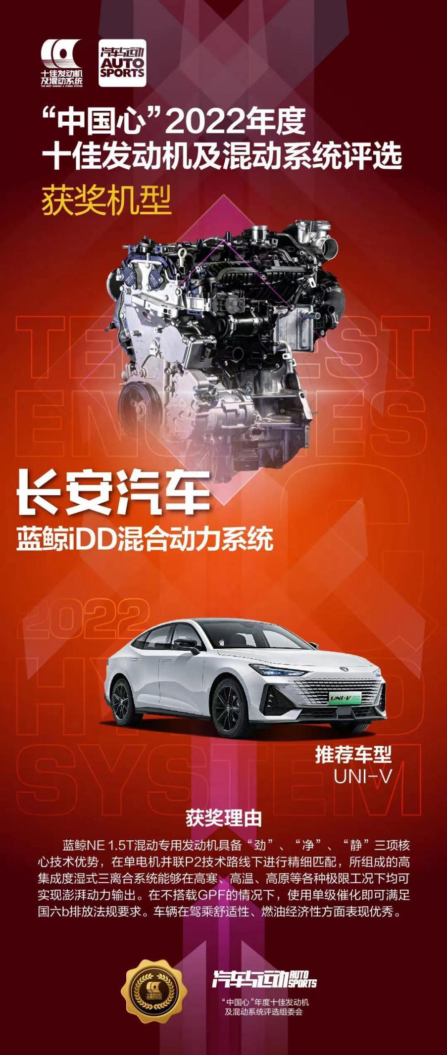 中国最具含金量动力系统榜单出炉,长安混动、纯电双线爆发!