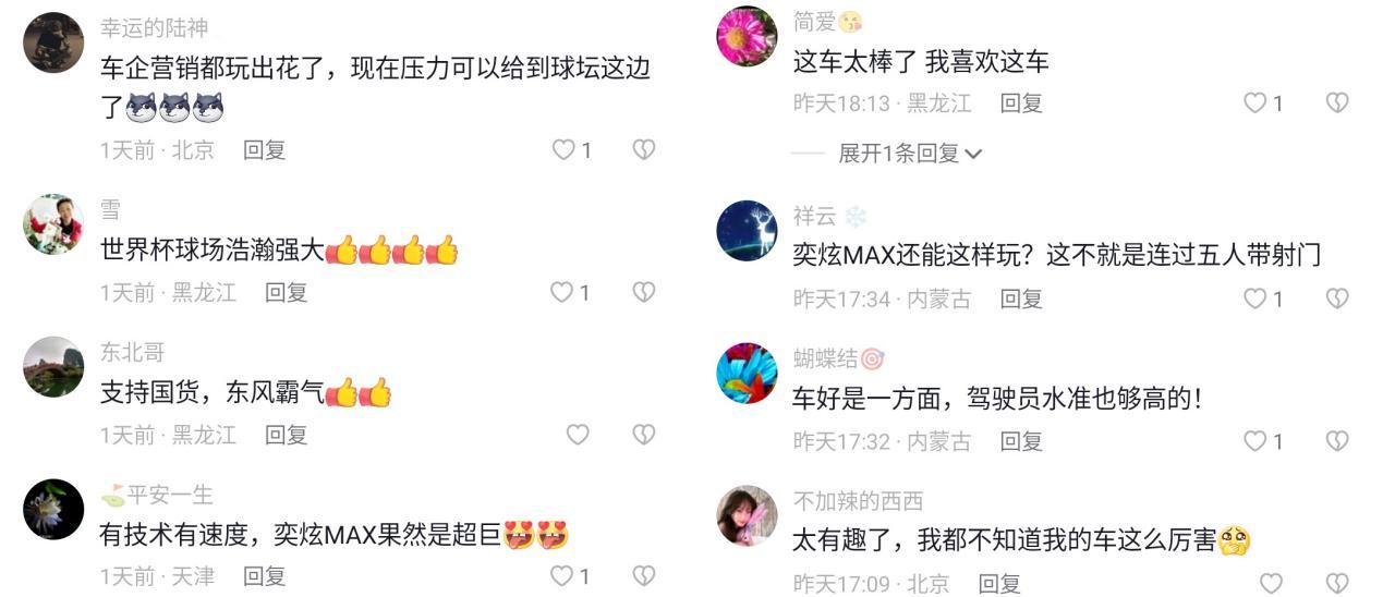 奕炫MAX成功挑战汽车射门,花样营销全网获赞