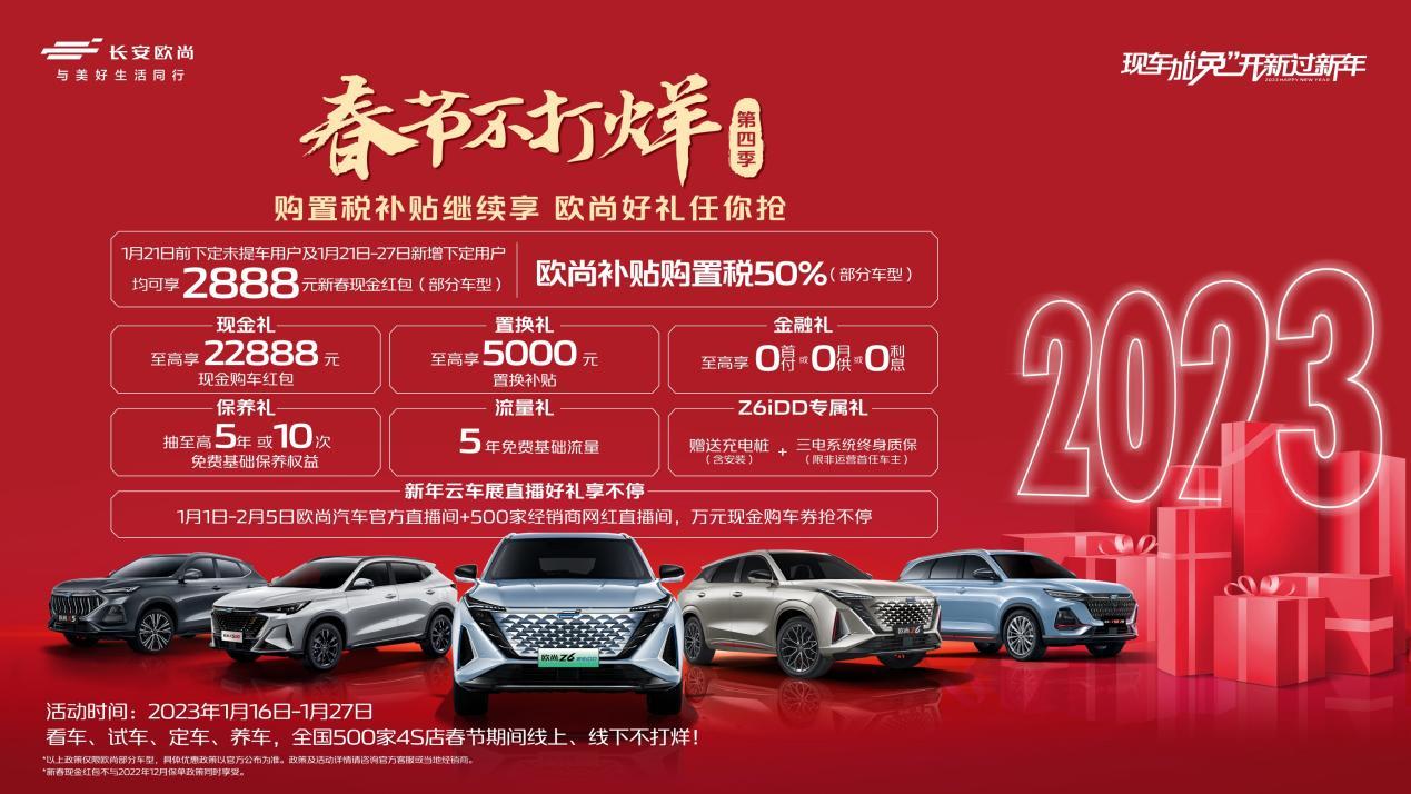 “春节不打烊——发运不打烊 新车送到家” 欧尚汽车热销不止,新春发运不停
