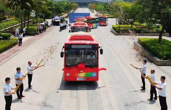 吉利星际客车C6E海南白沙线路开通仪式圆满举行