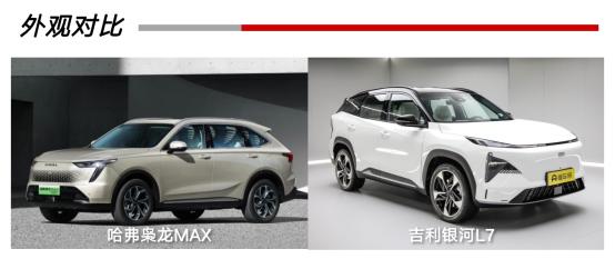 高品质家用新能源SUV对决,哈弗枭龙MAX对比吉利银河L7