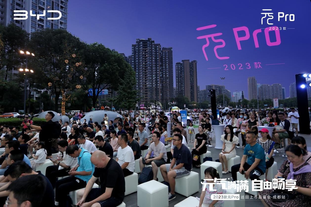 元气色彩,点亮生活。你好,小元!6月20日,元气满满 自由畅享2023款元Pro在成都世豪广场震撼上市,凭借元气色彩与超能实力,潮引蓉城。众多媒体和嘉宾如约而至,一同见证2023款元Pro的元气新姿。 王朝网A0级别新成员2023款元Pro,化身为女生的元气好闺蜜,男生的潮玩新伙伴,成为城市代步SUV的最佳选择。凭借“好看、好开、好玩、好安全”的四好出行体验,上市后即成为A0级汽车市场的宠儿。 “近年来,在中国品牌引领下的新能源车市,总体销量一路飙升,比亚迪作为其中的佼佼者,也普惠了很多中国家庭。作为王朝网唯一一款九万级纯电车型,2023款元Pro将重新树立,九万级纯电市场的价值新标杆。” 比亚迪汽车王朝网销售事业部西部战区川西大区经理王东旭登台发言。可见比亚迪从2023年正式开启“油电同价”,2023款元Pro的加入,让更多用户感受到“好的生活,没那么贵”。 四大焕新,引领A0级SUV价值进阶 2023款元Pro通过颜值焕新、内饰焕新、智联进阶、技术升级,让产品价值进一步升华,为元气青年、元气女生、元气家庭带来“自由畅享”的用车体验,助力每一位用户开启元气满满的纯电生活。 颜值焕新,可甜可酷。2023款元Pro提供元气粉、活力白、能量灰三款外观配色,为生活注入缤纷色彩,随时随地成为靓丽风景。 内饰焕新,清爽来袭。2023款元Pro提供清新蓝双色内饰,时尚感扑面而来,天蓝色座椅包边和门板饰条做工精致,极富质感。 智联进阶,超感交互。2023款元Pro升级DiLink 4.0智能网联系统,更聪明、更流畅、更懂你。 技术升级,高效集成。2023款元Pro搭载e平台3.0技术,升级八合一电动力总成,集成度更高、效率更高,带来更好驾驶体验。 四好体验,全方位满足用户需求 买车没负担,用车成本低,驾驶体验好,是元家族超60万用户认可的核心价值,也是2023款元Pro与生俱来的优势。凭借好看、好开、好玩、好安全四大核心体验,2023款元Pro致力成为女生的好闺蜜、男生的潮玩伙伴、城市代步SUV的最佳选择。 元气闺蜜SUV,好看。 2023款元Pro基于Dragon Face 3.0设计语言打造,好看与生俱来,既是朋友圈的出片利器,也是时刻陪伴左右的“元气闺蜜”。 城市代步SUV,好开。 2023款元Pro搭载e平台3.0技术,升级八合一电动力总成,响应轻快,灵动高效。401KM续航里程,搭配30分钟极速快充,出行无忧。4375×1785×1680mm灵巧身形,好开好停。此外,2023款元Pro百公里电耗低至12.4kW·h,充电一次,通勤一周,用车养车皆省心,城市代步自由畅享。 时尚潮玩SUV,好玩。 2023款元Pro搭载DiLink 4.0智能网联系统、10.1英寸自适应旋转悬Pad,全新的UI界面设计带来更畅快的视觉感受,百变主题换肤让你有更多的个性化发挥空间;支持百万应用下载,无限接近于手机生态;灵敏的语音唤醒功能,彻底解放双手;更有VTOL移动电站拿捏户外时尚。对爱玩的大男孩们来说,2023款元Pro就是一位懂潮流、懂时尚的绝佳“玩伴”。 标杆实力,好安全。 安全,是电动车最大的豪华。作为九万级纯电SUV新标杆,2023款元Pro以用户安全为己任,不仅标配高安全、长寿命的刀片电池,还配备了高压系统多重断电保护功能,辅以全方位安全气囊SRS防护系统,构筑满分安全防线。 元气满满,增添城市魅力;自由畅想,开启元气生活。发布会现场活力四射,不仅有激情律动的架子鼓演绎,唤醒现场观众对生活的热爱与激情。还有“萌兽”出没,憨态可掬的熊猫玩偶,让发布会现场趣味横生。比亚迪更为现场嘉宾提供畅爽冰饮,感受2023款元Pro的清新与活力,让炎炎夏日放肆畅爽。 颜值与实力并存的元气座驾。2023款元Pro乘“油电同价”浪潮而来,树立9万级纯电SUV新标杆,势要将“颠覆燃油”进行到底,你好,小元!领潮而至,2023款元Pro将会成为年轻人开启元气生活的强力助手,让美好生活元气满满。