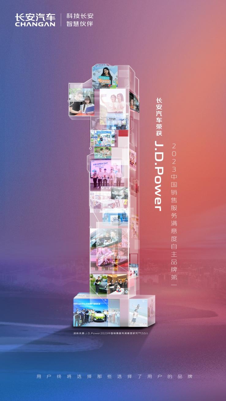 长安汽车荣获J.D. Power“2023中国销售服务满意度”自主品牌第一