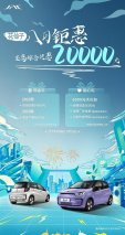 纯电小车开卷，花仙子八月钜惠至高20000元