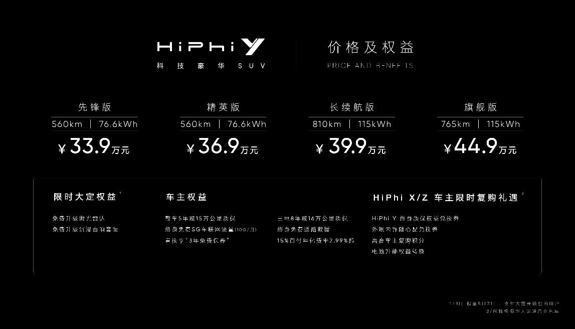 高合HiPhi X Y Z全系车型亮相成都车展 公布多项智能升级计划