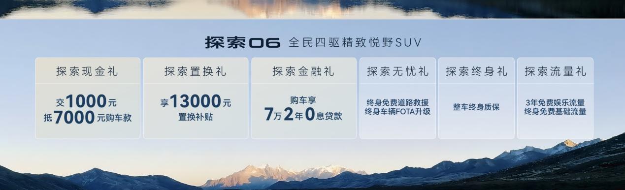 奇瑞金秋超级置换季,买探索06享13000元补贴,开启车轮上的国庆假期