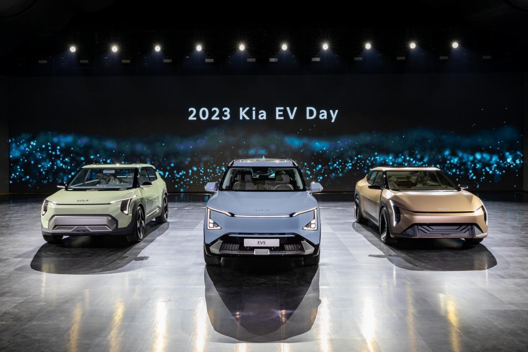 起亚在“Kia EV Day”上发布EV5及两款概念车型,加速电动汽车普及