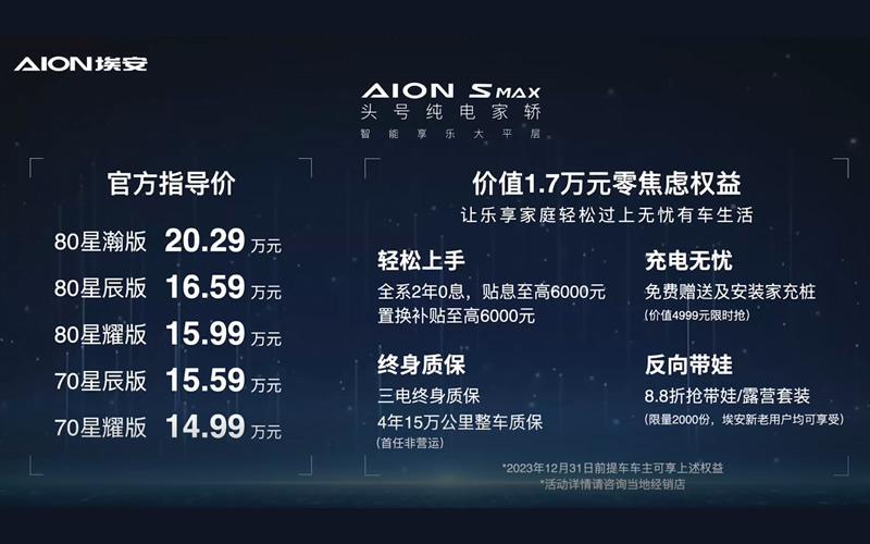 沈梦辰的反向带娃第一车,AION S MAX上市14.99万起