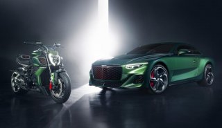杜卡迪Diavel for Bentley限量版摩托车，集卓越性能与精湛工艺为一体的独家双轮巅峰之作