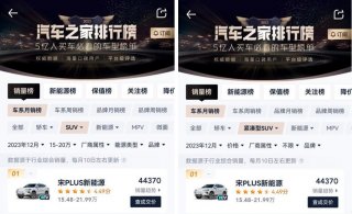 年度SUV销量榜双冠！ 宋PLUS冠军版以实力引领新格局