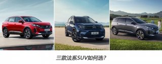 各擅胜场 锐不可挡，三款经典法系SUV如何选？