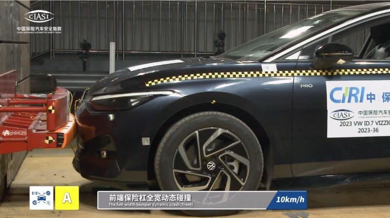 碰撞测试0缺陷 一汽-大众ID.7 VIZZION 中保研安全性测试全优通过