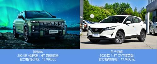 奇瑞探索06领先日产逍客不止一个维度,以旧换新至高可省37000元!