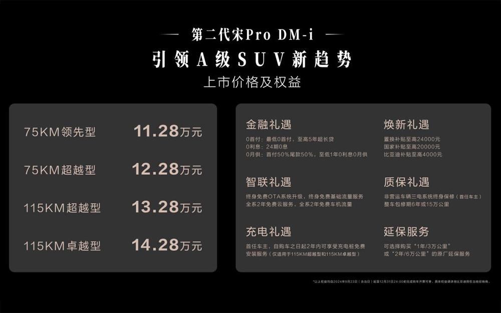 大美智省值!第二代宋Pro DM-i上市 11.28万元起