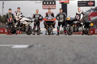 哈雷戴维森工厂车队在MotoGP后于巴塞罗那-加泰罗尼亚赛道进行试驾