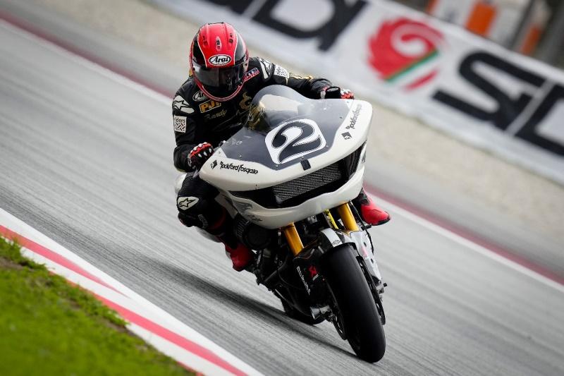 哈雷戴维森工厂车队在MotoGP后于巴塞罗那-加泰罗尼亚赛道进行试驾
