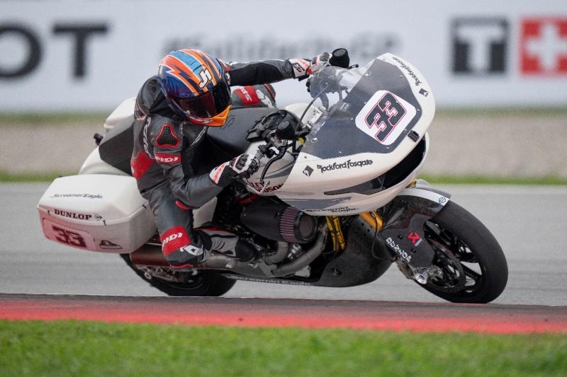 哈雷戴维森工厂车队在MotoGP后于巴塞罗那-加泰罗尼亚赛道进行试驾