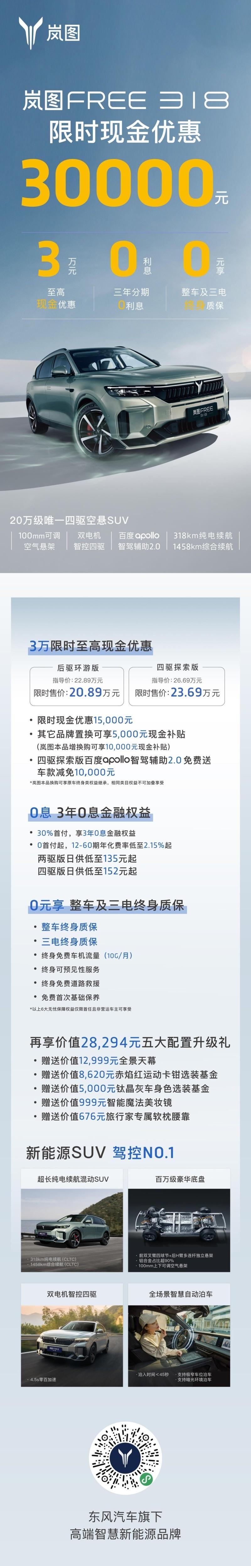 岚图汽车携旗下全系车型送新春豪礼,2025 开年王炸诚意来袭!