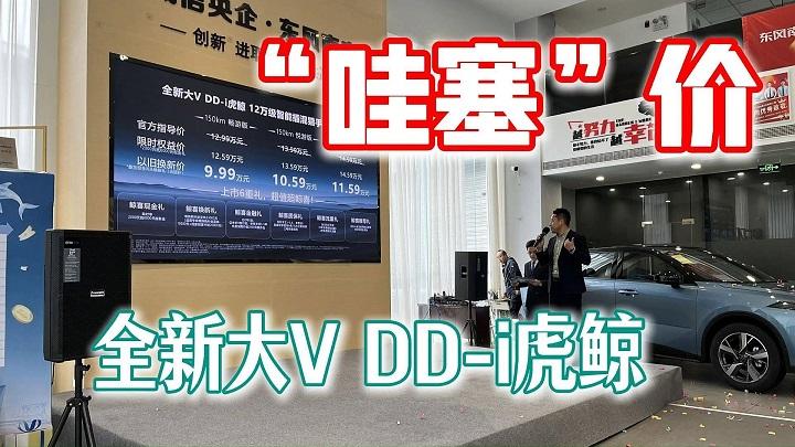9.99万元起，超1100公里续航，全新大V DD-i再现“哇塞”价！