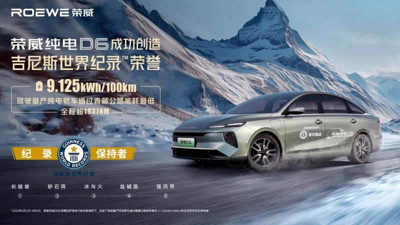 百公里电耗9.125!中国纯电车技术又破世界记录