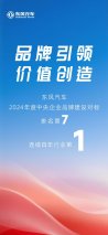 东风汽车连续四年行业第一，东风猛士品牌助力突破发展新高度